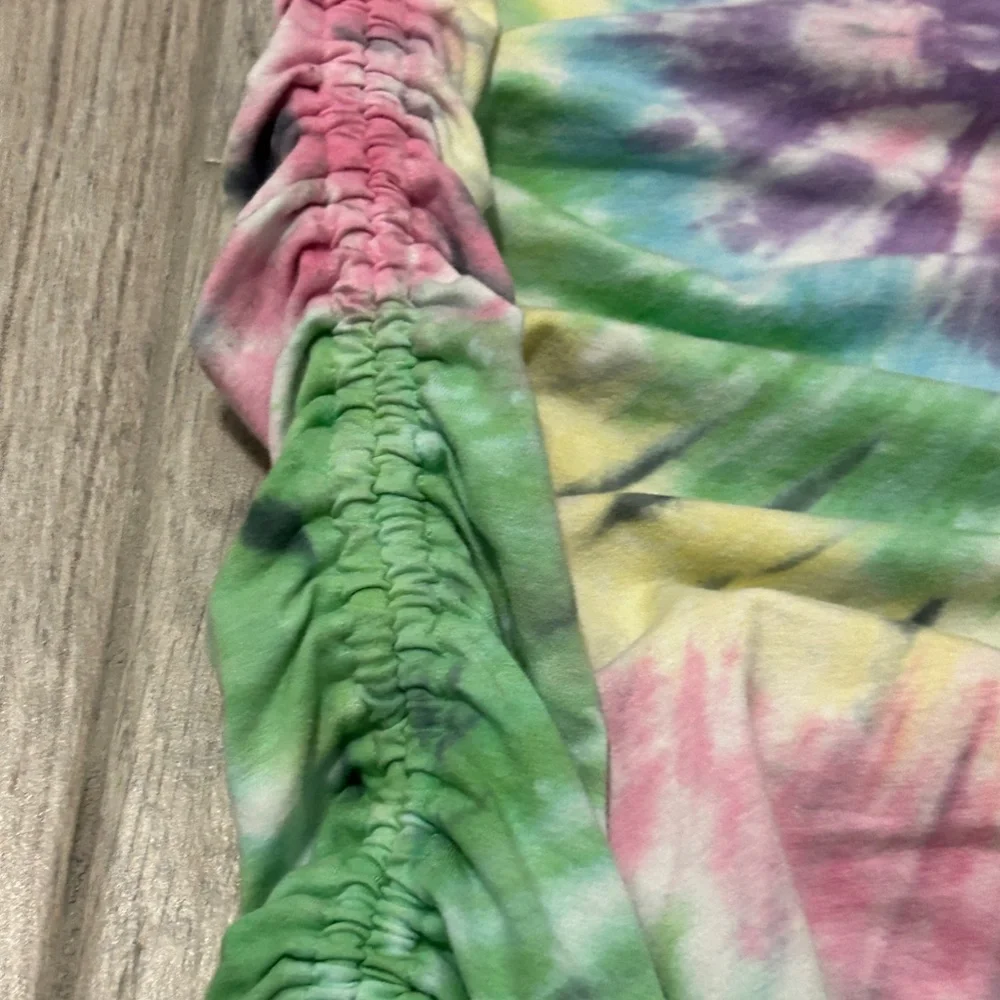 LIKE NEW! Women's PINK Tie Dye Touched T-shirt Dress - SMALL - Picture 10 of 11